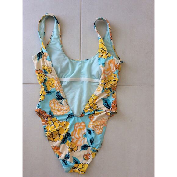The Bikini Lab One Piece Swimsuit Multicolor Floral Swimwear - Picture 5 of 8